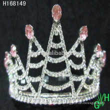 New designs rhinestone royal accessories ballet crown tiaras